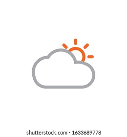 Simple Design Weather Icon Symbol 
