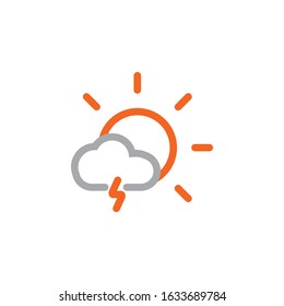Simple Design Weather Icon Symbol 