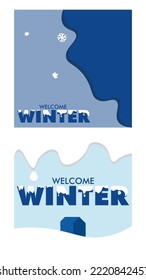  simple design winter holiday vector resource
