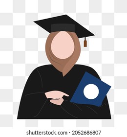 Simple design woman graduation vector illustration