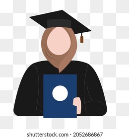 Simple design woman graduation vector illustration