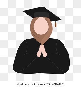 Simple design woman graduation vector illustration