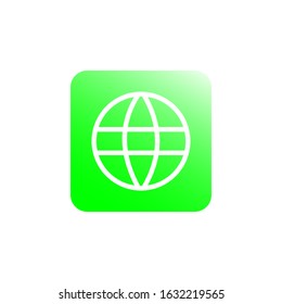 Simple Design World Earth Globe Vector Icon