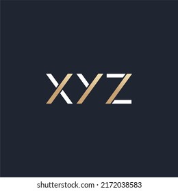 simple design XYZ letter for branding 