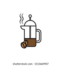 Simple device for brewing coffee