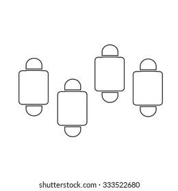 Simple diagram and graph icon