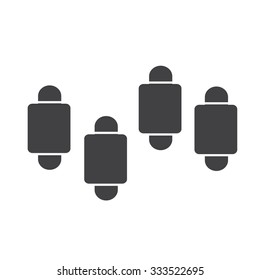 Simple diagram and graph icon