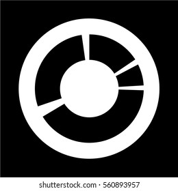 Simple diagram graph icon