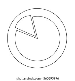 Simple diagram graph icon