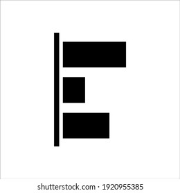 Simple diagram and graphs icon, logo isolated on white background