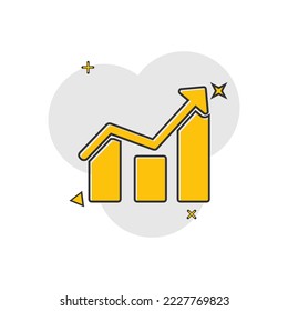 Simple diagram and graphs icon logo