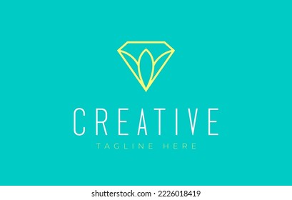 Plantilla de diseño de logotipo Buda de diamante simple