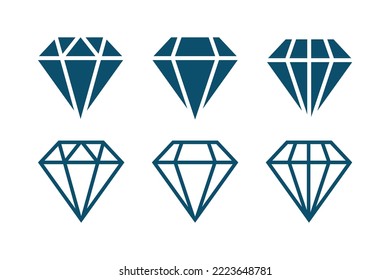 simple diamond icon on white background