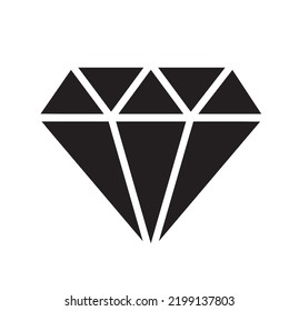 icono de diamante simple. ilustración vectorial