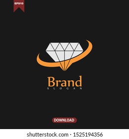 Simple Diamond Idea Icon Logo Vector Design Element