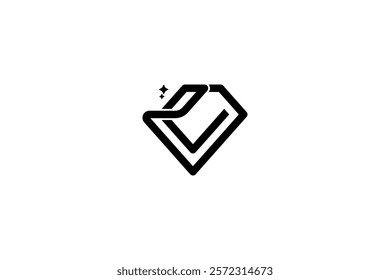 Simple Diamond Letter E Logo Design Vector 