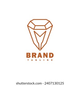 
simple diamond letter m logo