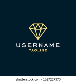 simple diamond logo design inspiration . diamond logo design template . generic diamond icon . luxury diamond logo