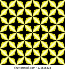 Simple diamond petal pattern in a quadrant matrix layout - seamless editable repeating vector background wallpaper