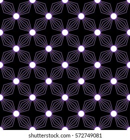 Simple diamond petal pattern in a square matrix layout - seamless editable repeating vector background wallpaper