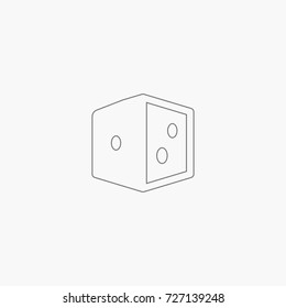 simple dice icon