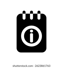 Simple digital icon representing information, suitable for tech, support, or helpdesk applications.