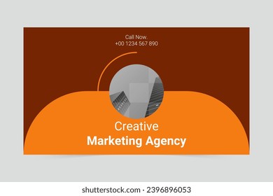 Simple digital marketing agency cover template
