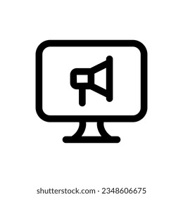 Simple Digital Marketing icon. The icon can be used for websites, print templates, presentation templates, illustrations, etc