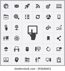 Simple digital marketing icons set. Universal digital marketing icons to use for web and mobile UI, set of basic UI digital marketing elements