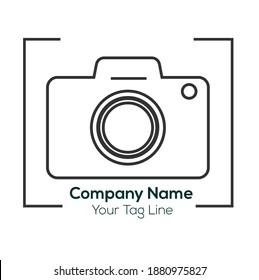 Simple Digital Photography Vector Logo Design.