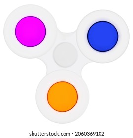 Einfaches Dreifachfarben-2D Anti-Stress-Spielzeug.