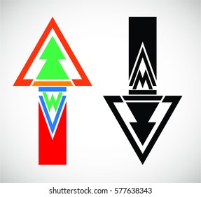 Simple direction signs collection. Arrow Design .vector illustration