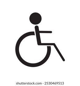 simple disability icon design vector illustration