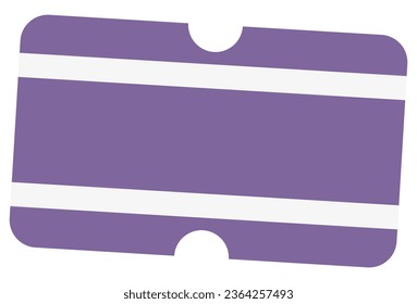 Simple discount coupon icon. Vector illustration of shopping voucher icon on white background.