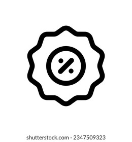Simple Discount icon. The icon can be used for websites, print templates, presentation templates, illustrations, etc