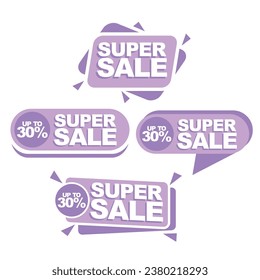 Simple Discount Label Super Sale For Your Store Bussiness