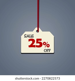 Simple discount tag. Sale vector badge template. Price off sign. Special offer symbol, vector illustration