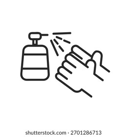 Einfache Desinfektion Vektor Symbol illust