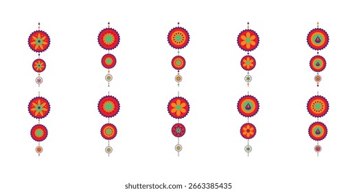 Simple Diwali decoration Vector Collection