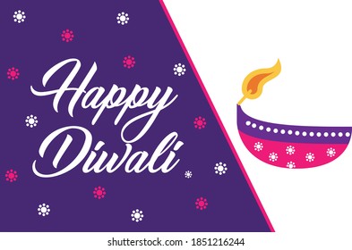 Tarjeta de felicitación Diwali simple, mensaje Diwali, tarjeta Diwali