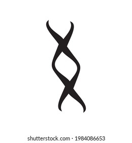 simple DNA cell symbol logo vector