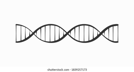 Simple DNA icon. Vector illustration