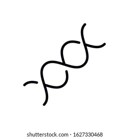 Simple DNA line icon. Stroke pictogram. Vector illustration isolated on a white background. Premium quality symbol. Vector sign for mobile app and web sites.