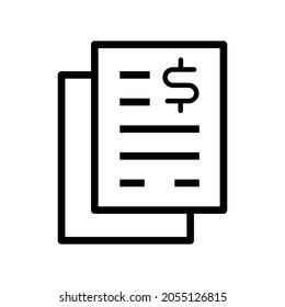 Simple doccument icon flat design