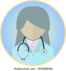 Simple doctor web icon mark