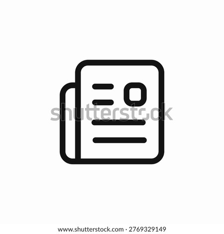 simple document article icon sign vector