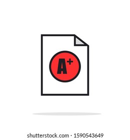 simple document design icons  for your web site design, logo, app, UI, vector illustration