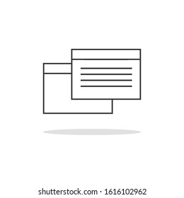 simple document design icons  for your website design, logo, app, UI, vector illustration and others