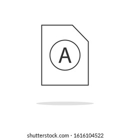 simple document design icons  for your website design, logo, app, UI, vector illustration and others
