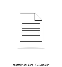 simple document design icons  for your website design, logo, app, UI, vector illustration and others